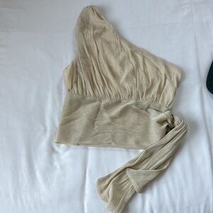 Sparkly off the shoulder top